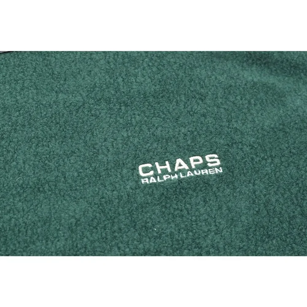 Chaps Ralph Lauren Men's XXL Green Fleece Crewneck Sweater Pullover NWT
